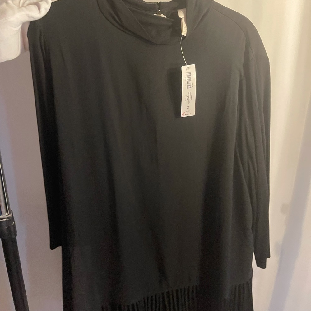 Fringe Turtle Neck